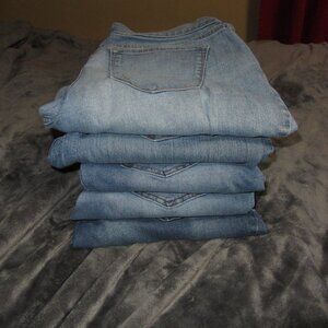 Old Navy 10 long pair jeans (pics 2-3) reuse repurpose recycle upcycle (CL116)